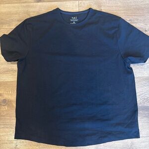 The Perfect Jean NYC Organic Cotton Black T-Shirt Crew Neck Mens Size 2x